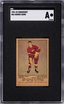 1951 Parkhurst #66 Gordie Howe Rookie Card - SGC Authentic